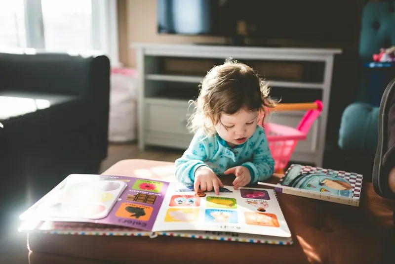Letters & stories — a moment from the day at Springfield Play School